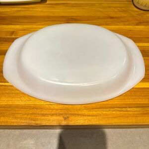 Lid for Arcopal France milk glass oval casserole dish / plat au four